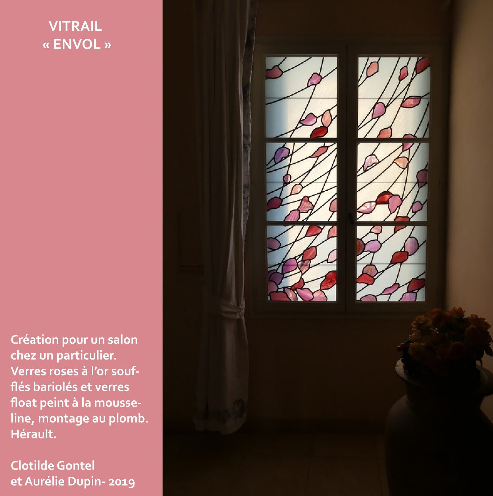 Création vitrail contemporain