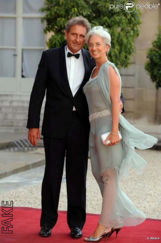 Christine Lagarde, robe transparente