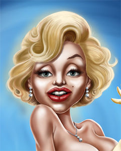 art_caricature_marilyn_by_john_rios_2