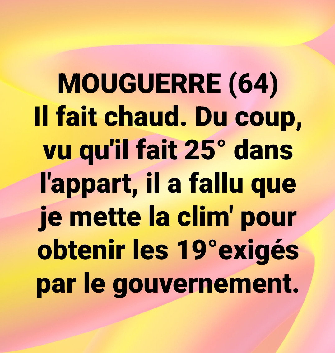 Météo et contraintes gouvernementales