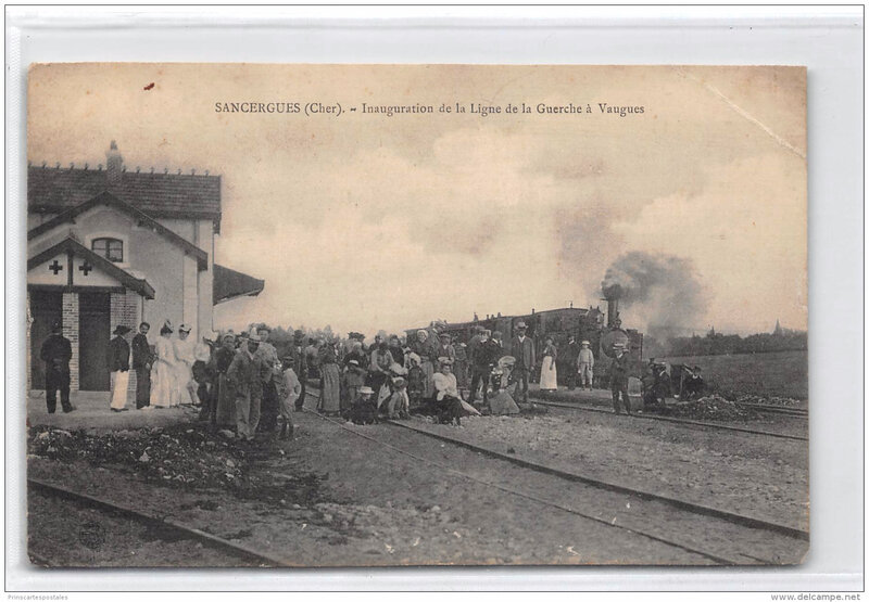 sancergues-la-gare-inauguration-le tramway-ligne-de-la-guerche-argent