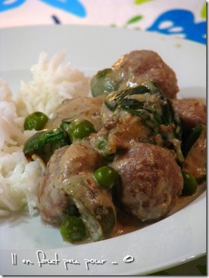boulettes boeuf curry panang