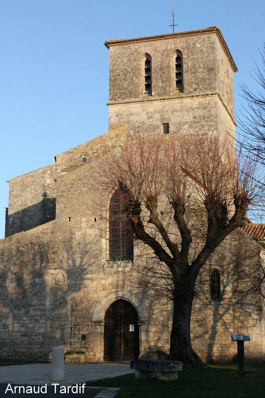 00518 Oléron Février 2022 - Les Marais de la Seudre - St Sornin - L'église St Saturnin