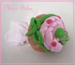 bague cupcake rose et verte 2