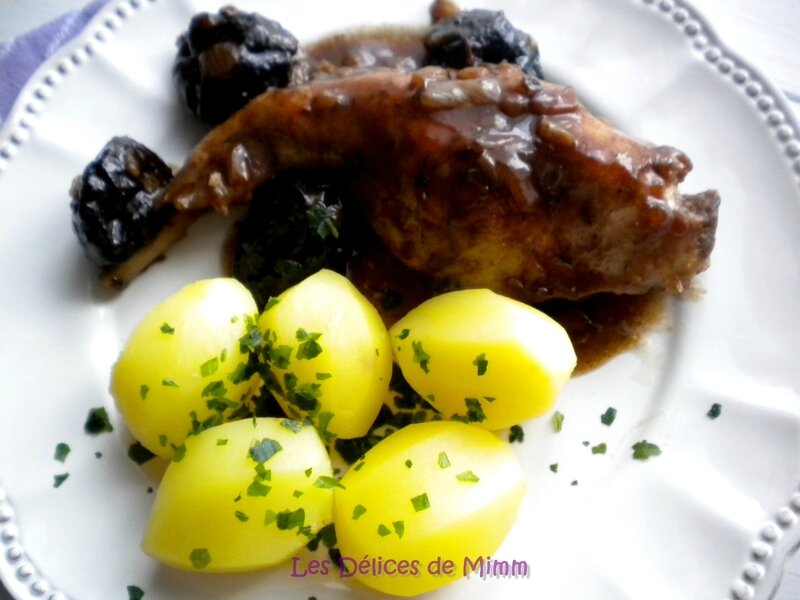 Cuisses de lapin aux pruneaux et à la bière 3