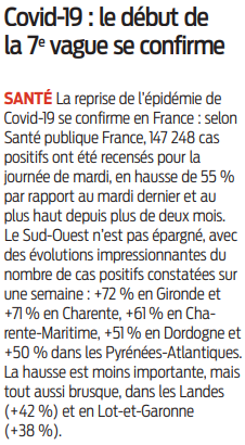 2022 06 30 SO Covid-19 le début de la 7e vague se confirme