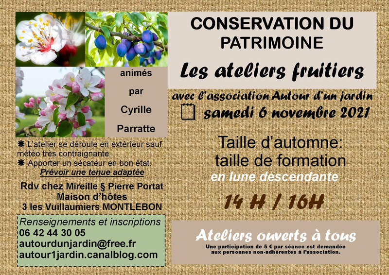 Affiche ateliers fruitiers 2021 C
