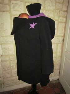 manteau de portage 3 en 1 noir et violet lacage étoile (13)