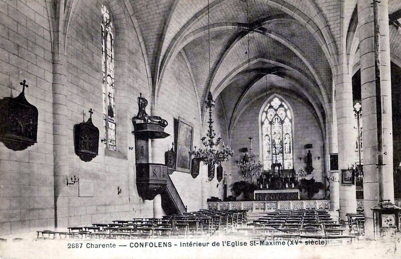 1919-07-17 - Confolens Saint-Maxime église