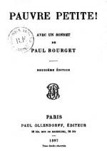 Paul Bourget Pauvre petite couv - 1