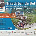 Triathlon 2013, Championnat du Monde Longue Distance à Belfort (presqu'île du Malsaucy), le programme
