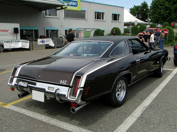 oldsmobile 442 colonnade hardtop coupe 1973 b