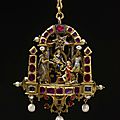 Gold-enamelled pendant, depicting the Adoration of the Magi, German, perhaps Dresden or Munich; late 16th or early 17th century