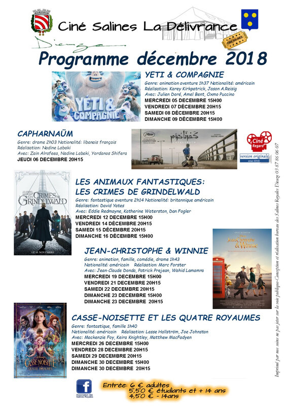 AFFICHE CINEMA DECEMBRE 2018 1