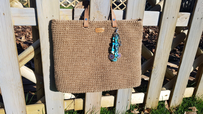 cabas au crochet ficelle jute vegan