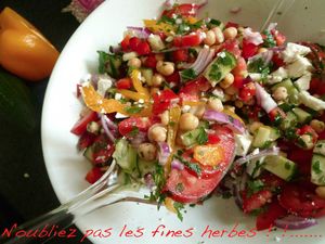 salade grecque aux pois chiches 5