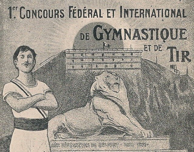 1920 07 02 Belfort CPA Fêtes Gymnastiques Affiche R