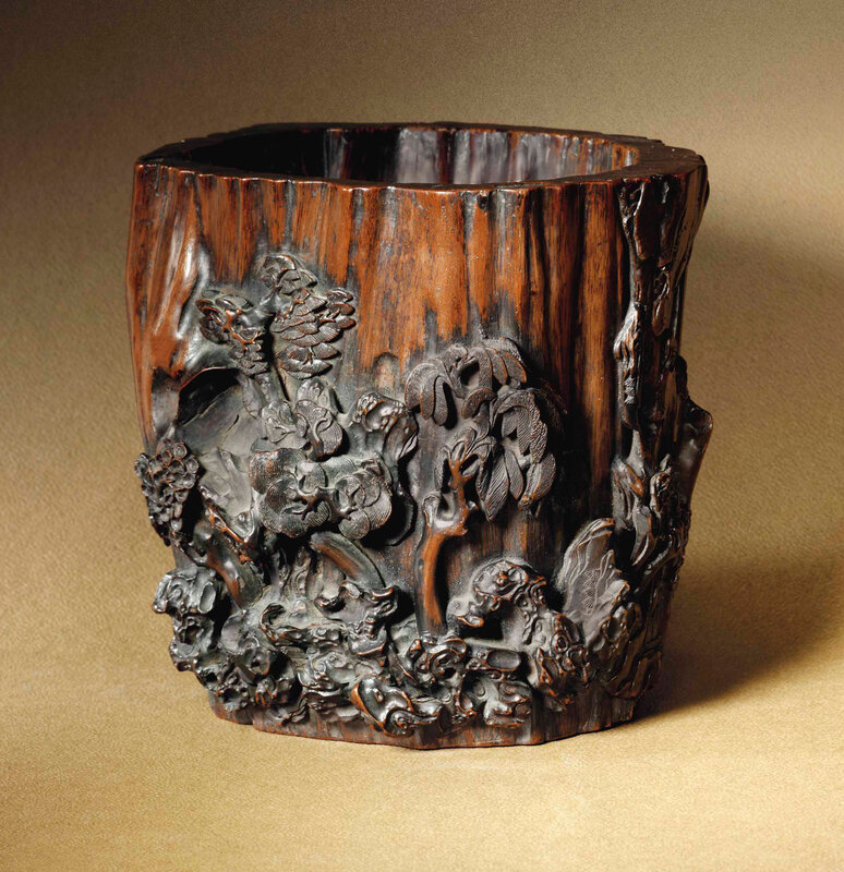 2016_NYR_11929_1124_000(a_rare_chenxiangmu_brush_pot_carved_with_prunus_late_ming_dynasty_17th)