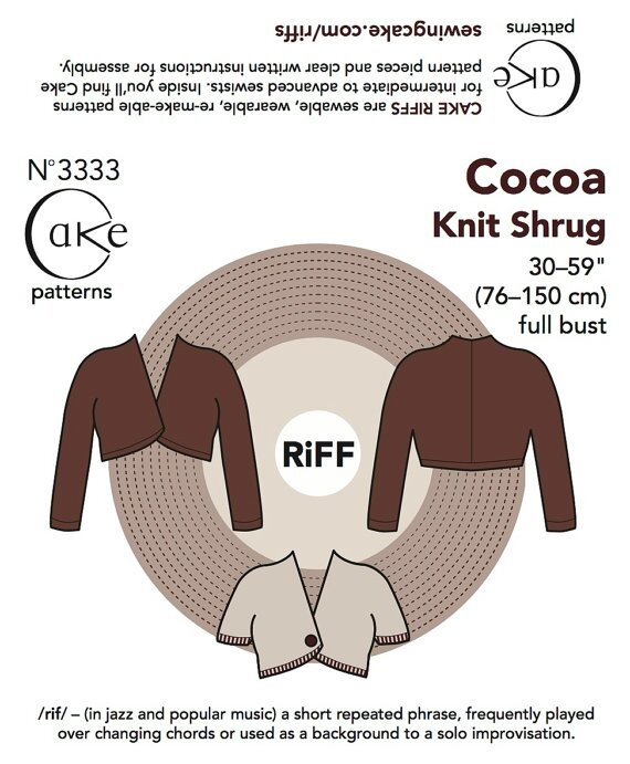 Cake Patterns - Cocoa Knit Shrug