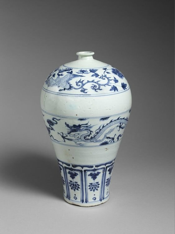 Meiping Vase, China, Yuan dynasty (1279–1368), 14th century