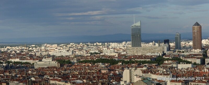 Lyon vu de La Terrasse d'Antiquaille