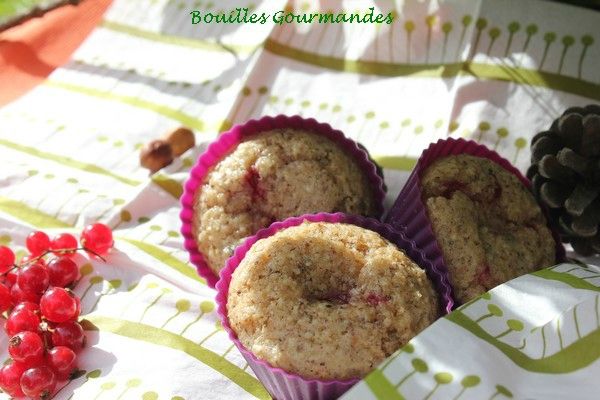 Muffins noisettes et groseilles2 - Bouilles Gourmandes
