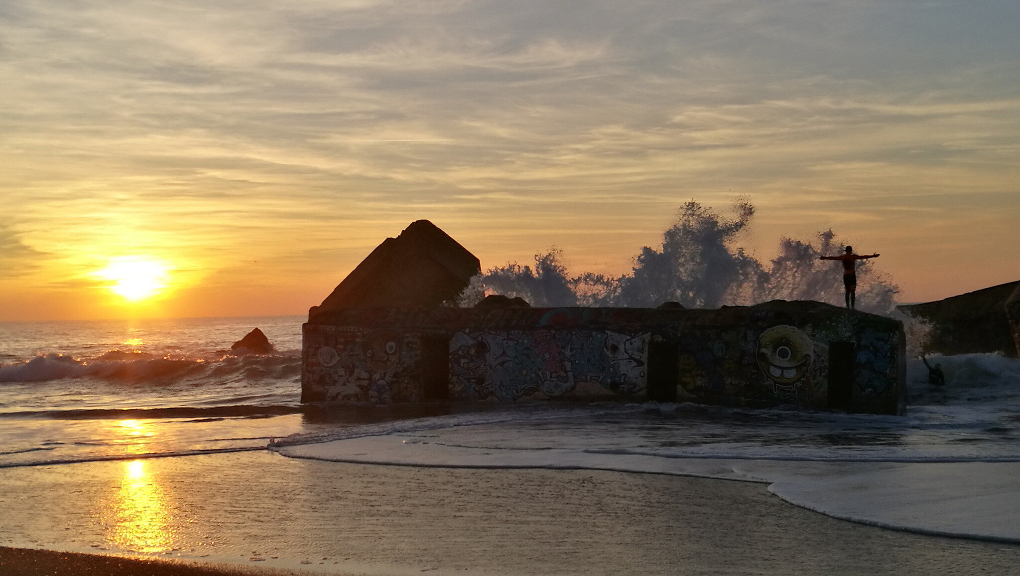 Capbreton, blockhaus, vague et défi