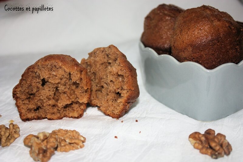Muffin pralinoise et noix 1b