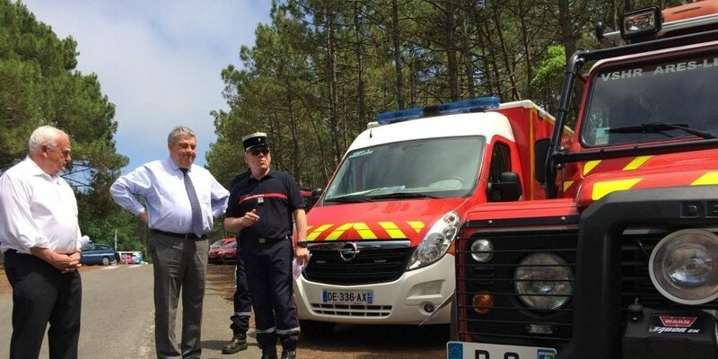 Incendie d'été en Gironde