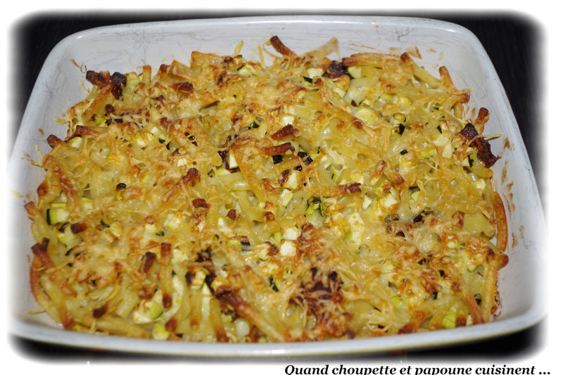 gratin de macaronis, courgettes et parmesan-7501