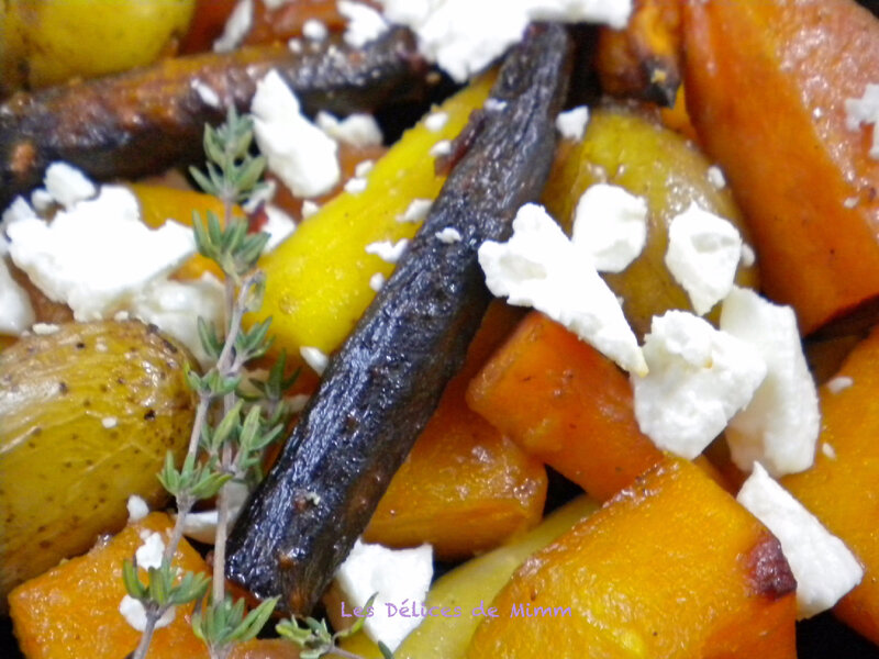 Légumes d’automne confits au four à la feta et au sirop d’érable 2