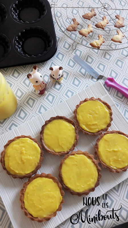 tarte citron lapin minibouts