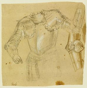 VERONESE etude d armure ca 1570 Musée Getty