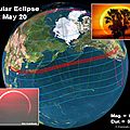 Le 20 MAI une <b>Éclipse</b> Annulaire et un Alignements Planétaires avec les Sites Sacrés