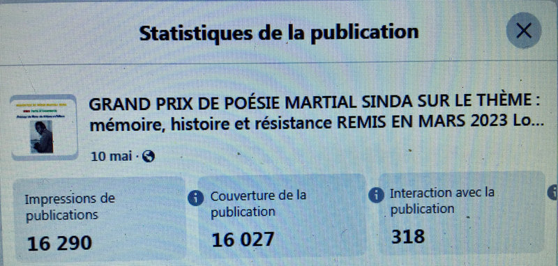 State document 1 lancement du Grand Prix Martial Sinda