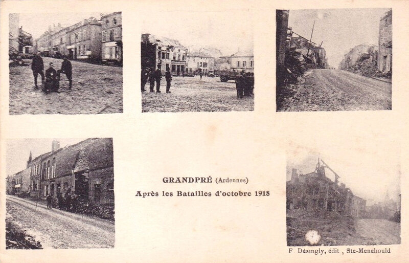 Grandpré, après batailles octobre 1918