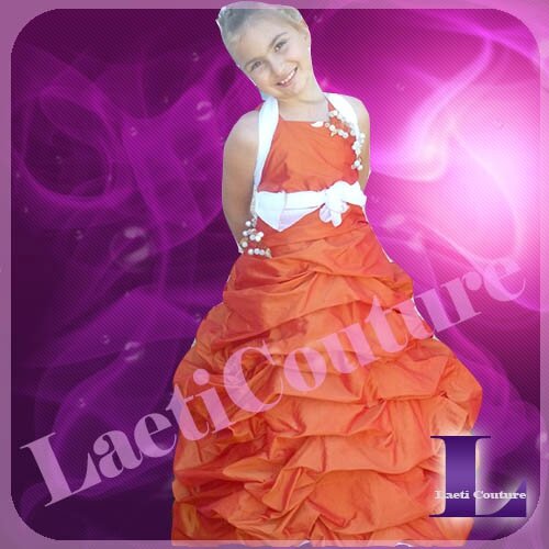 robe taffetas orange d'Alyssa5