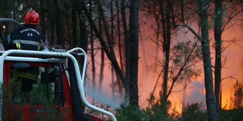 le Teich incendie