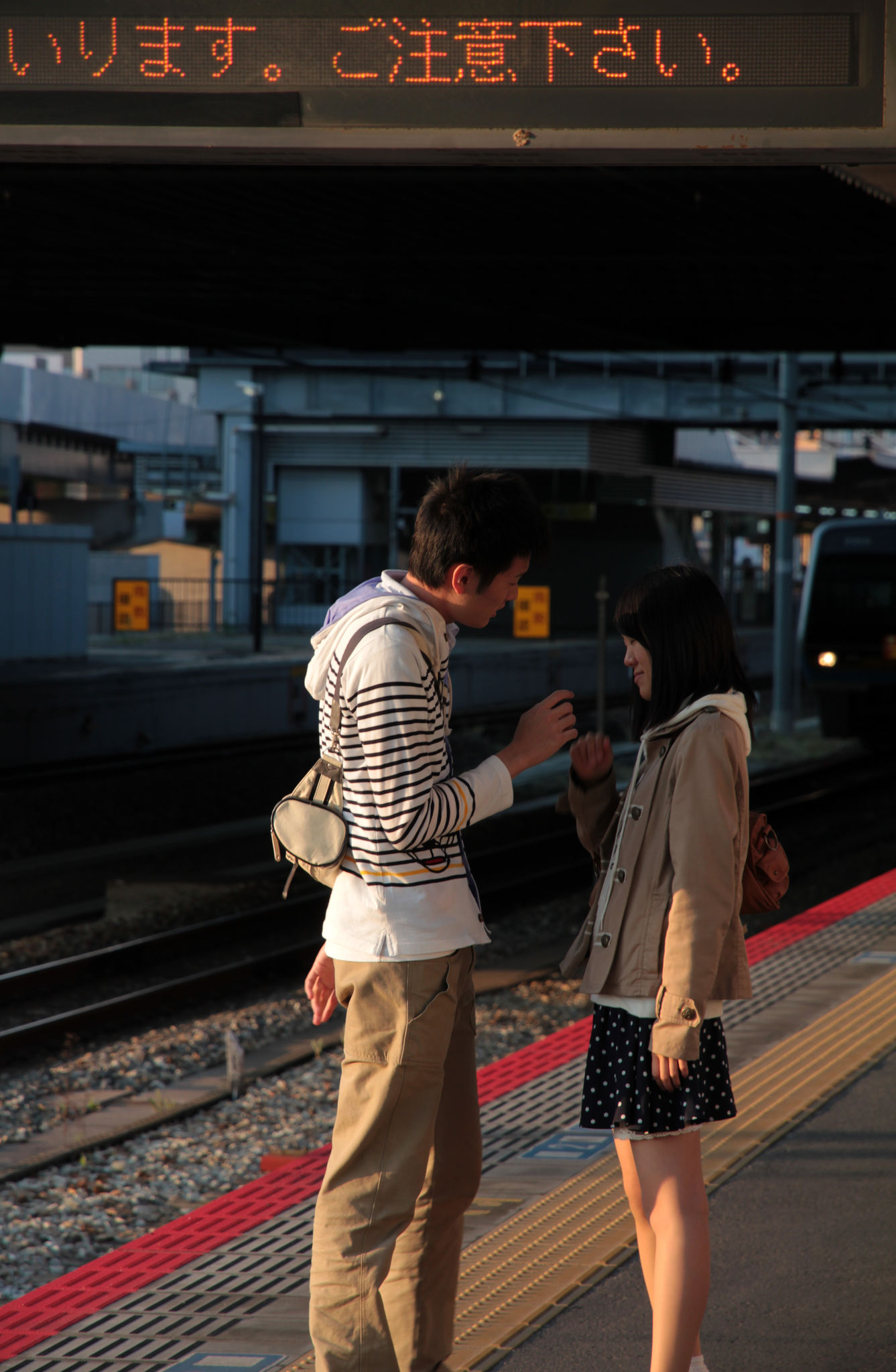Densha Girl + Boy, Okayama eki