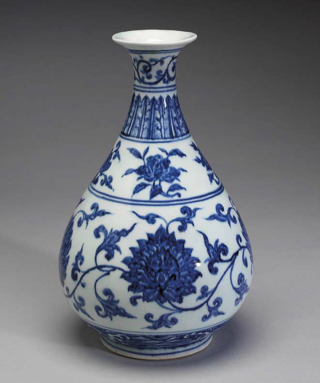 A blue and white yuhuchunping, Yongle period, Collection of the National Palace Museum, Taipei