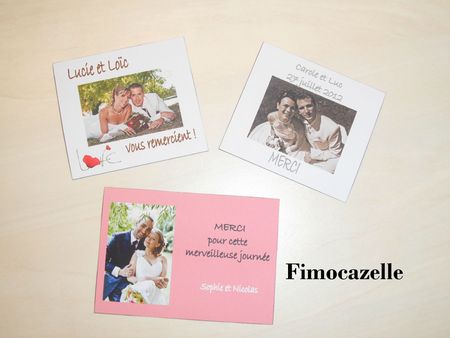 magnets remerciements mariage