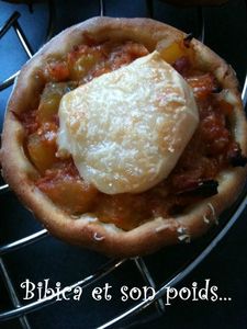 Tartelette aux courgettes et chèvre