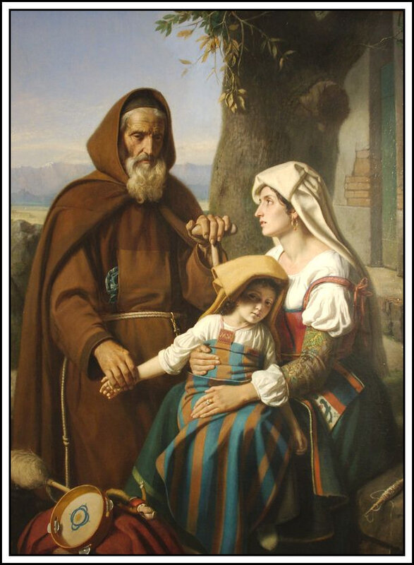 Jean-Victor Schnetz - le capucin médecin (1860)