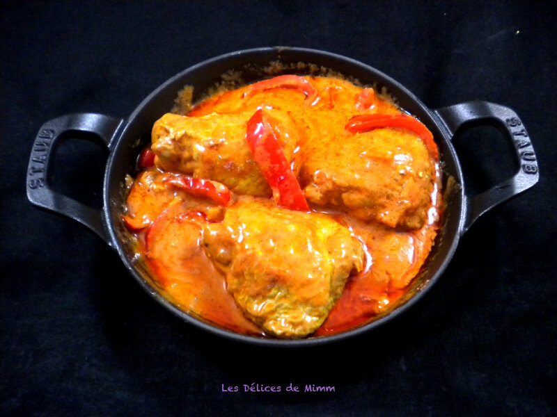 Poulet aux poivrons, tomates et mascarpone 3