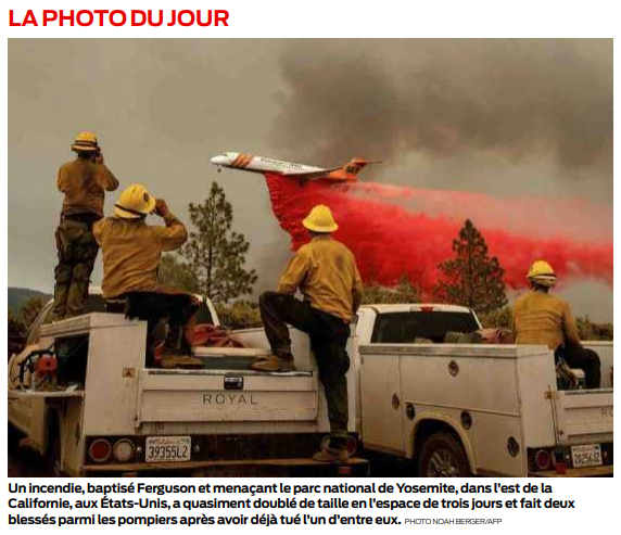 2018 07 23 SO Photo du jour incendie parc yosemite