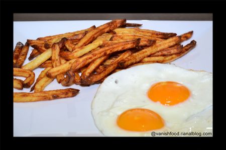 frites-oeufs au plat-test actifry