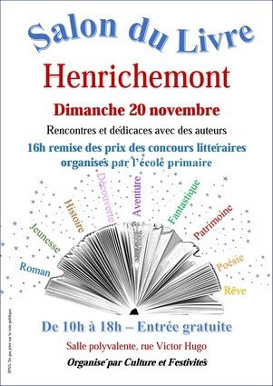 Affiche salon du livre Henrichemont 2016