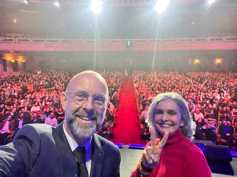 Selfie Frédéric Fougerat et Marianne Conde Salazar
