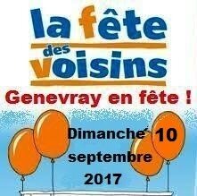 Fête voisins Genevray 2017