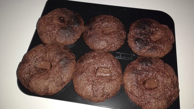 Muffins-chocolat-cuits